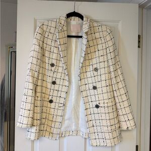 Rebecca Taylor Tweed Black and White Blazer